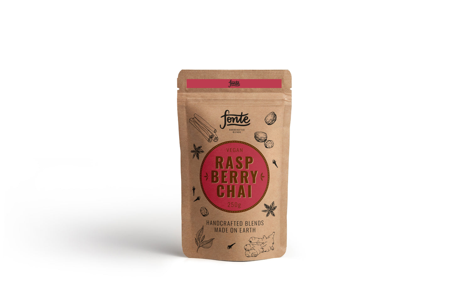 Fonte Raspberry Chai - 100% Vegan 250g