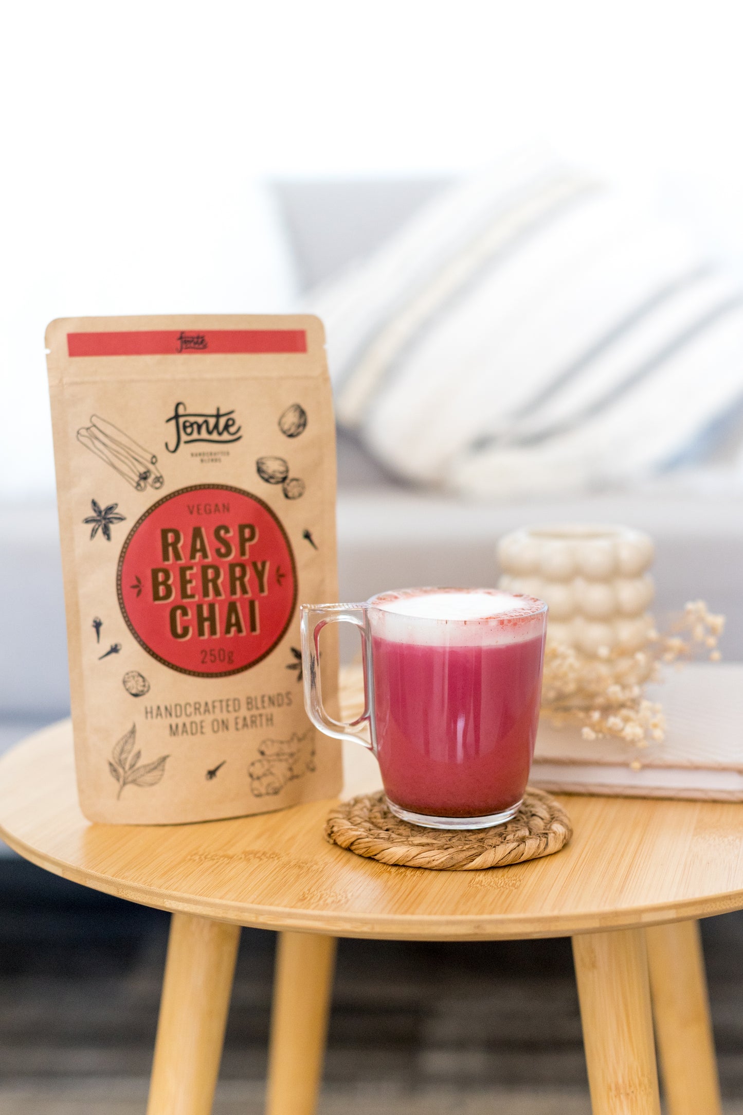 Fonte Raspberry Chai - 100% Vegan 250g